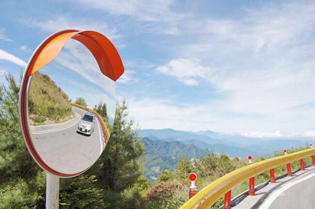 Kırılmaz Ayna, Şapkalı Ayna ,Bombeli Trafik Güvenlik Aynası Dış Mekan  80cm