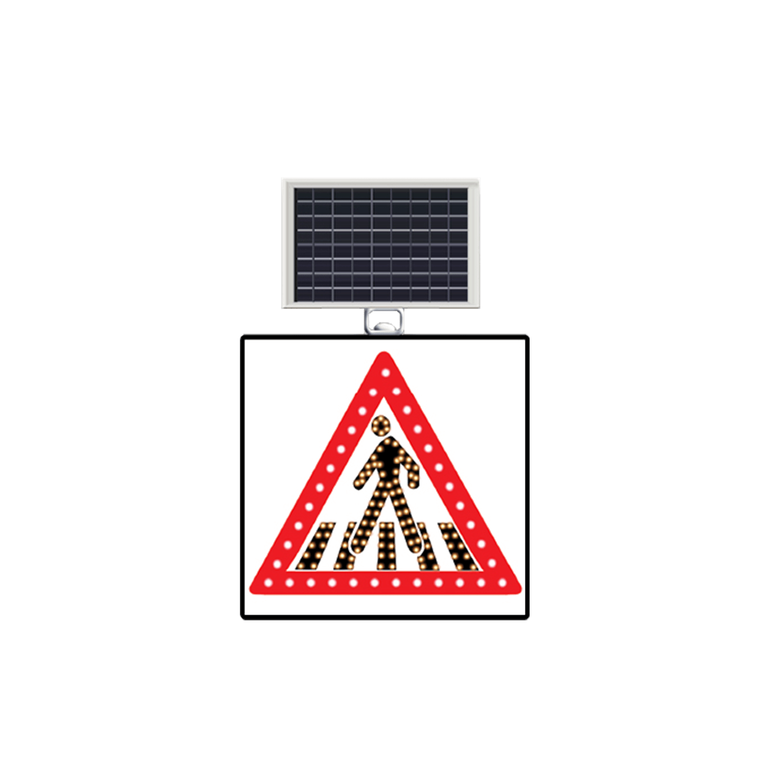Okul Geçidi Levhası Anlamı Güneş Enerjili Ledli Bilgilendirme Levhası