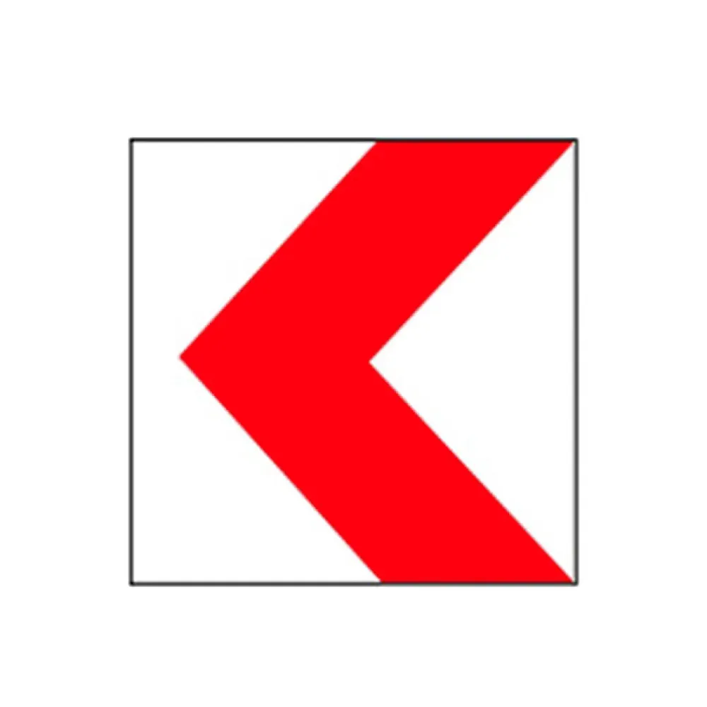 Tehlikeli Viraj İşareti Sola Viraj Tehlikeli Yön Trafik Levhası Tabelası T-33a